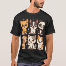 Leuke Animal Squad Cartoon T-shirt