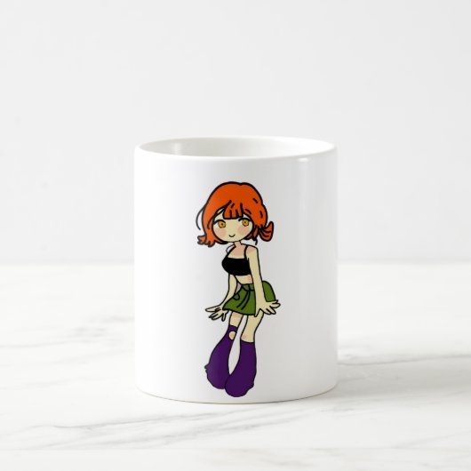 leuke anime chibi-meisjes koffiemok (Center)