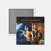 Leuke anime fantasie jongens nachtslagers magneet (Voorkant / Achterkant)