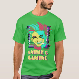 Leuke anime gaming cosplay motief vriend t-shirt