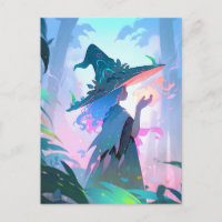 Leuke anime heks meisje fantasy kunst