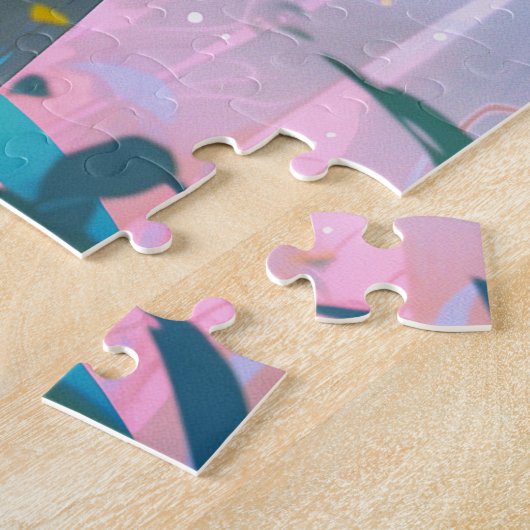 Leuke anime heks meisje fantasy kunst legpuzzel (Zijkant)