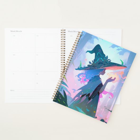 Leuke anime heks meisje fantasy kunst planner (Display)