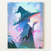 Leuke anime heks meisje fantasy kunst planner (Achterkant)