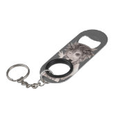 Leuke anime man, originele tekening mini flessenopener (Voorkant Gekanteld)