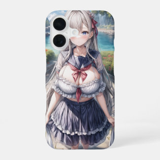 Leuke anime meisje telefoonhoesje iPhone 16 hoesje