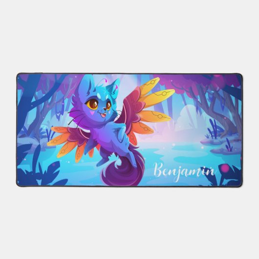 Leuke Anime River Monster Gaming Bureaumat (Voorkant)