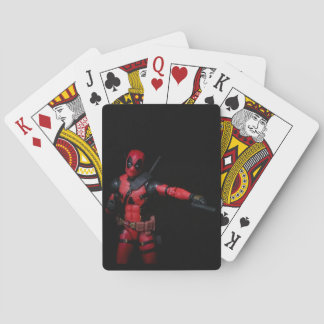 Leuke anti-held Speelgoed fotografie Pokerkaarten