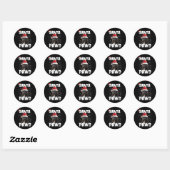 Leuke Apoo Kerstverlichting Tree Hondenliefhebber Ronde Sticker (Vel)