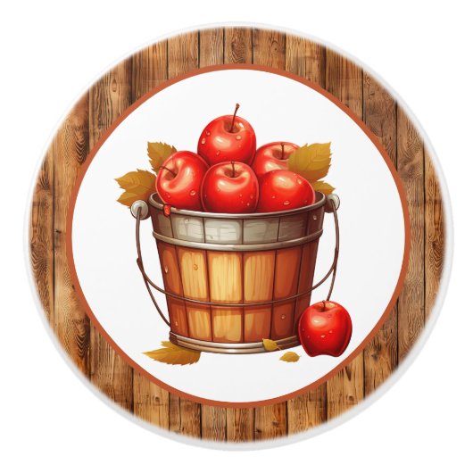 Leuke appel liefhebbers keuken keramische knop (Voorkant)