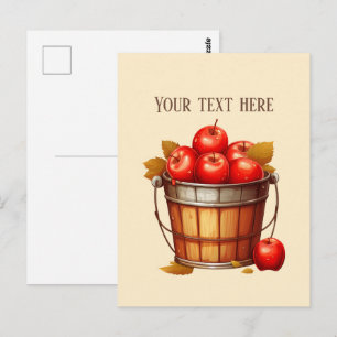 Leuke appelverkopers aanpasbaar  briefkaart
