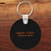 Leuke Apple Cider No Pumpkin Spice gekruist Sleutelhanger (Voorkant)