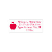 Leuke Apple Fruit Retouradres Stempel (Design)