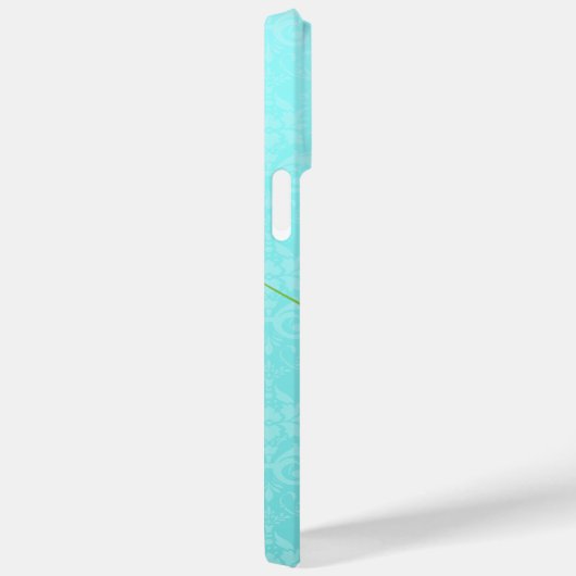 Leuke  Aqua Damask Kleurrijke Vogelvlinder Case-Mate iPhone Case (Achterkant / Rechts)