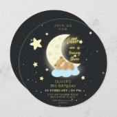 Leuke aquarel Teddy beer derde verjaardag Kaart (Voorkant / Achterkant)