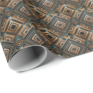 Leuke Art Deco tegelpatroon Cadeaupapier