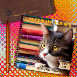 Leuke Artistic Cat Books Terug naar School Notitie Notitieboek