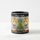 Leuke artistieke Baby tijgerkatten Mok (Midden)