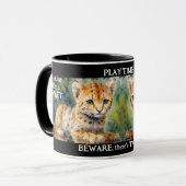 Leuke artistieke Baby tijgerkatten Mok (Voorkant links)