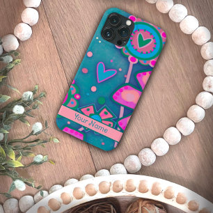 Leuke Artsy Hearts Flower Fun Inspirivity Custom Case-Mate iPhone Case