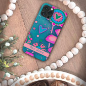 Leuke Artsy Hearts Flower Fun Inspirivity Custom iPhone Hoesje