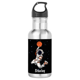 Leuke Astronaut Buitenruimte Galaxy Basketbal Waterfles