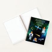 Leuke Astronaut Collage Schets Gepersonaliseerd No Notitieboek (Binnen)