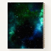 Leuke Astronaut Collage Schets Gepersonaliseerd No Notitieboek (Achterkant)