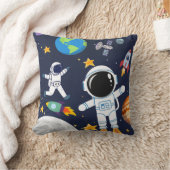 Leuke astronaut in de buitenruimte, Cute Kinderen Kussen (Deken)