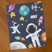 Leuke astronaut in de buitenruimte,Knuffel voor de Fleece Deken