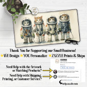 Leuke astronaut ruimte katten bureaumat