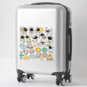 Leuke astronaut ruimte stickers (Koffer)