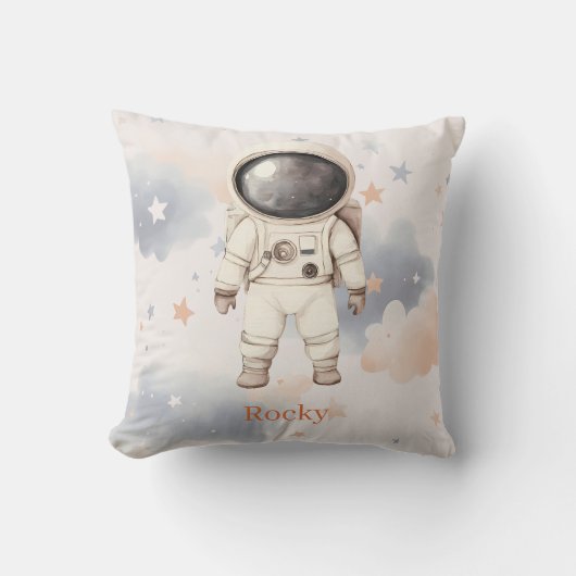 Leuke astronaut uit de ruimte voor kinderen kussen (Voorkant)