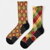 Leuke atletische Sokken, funky kleurrijke mismatch Sokken (Links)