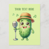 Leuke augurk liefhebbers voeg tekst toe briefkaart (Voorkant)
