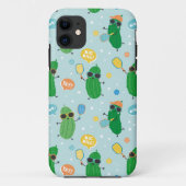 Leuke augurken spelen Pickleball op lichtblauw Case-Mate iPhone Case (Achterkant)
