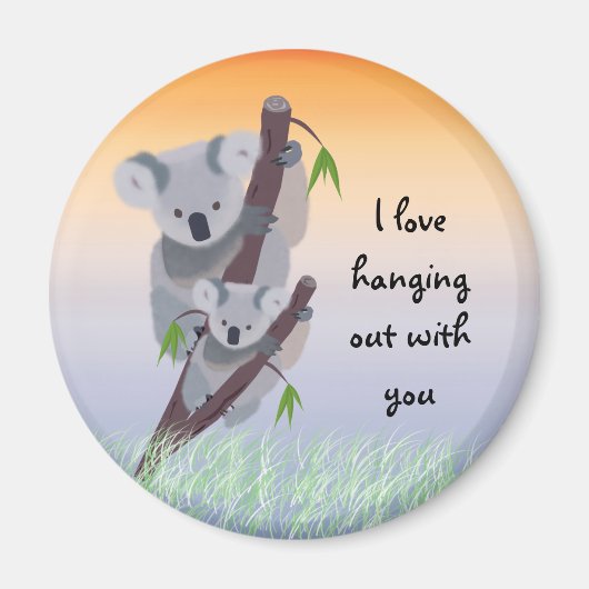 Leuke Australische Koala Beer Magnet (Voorkant)