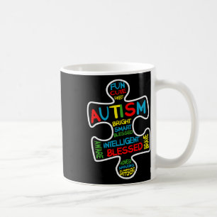 Leuke Autism Awareness Month Puzzelstuk Woorden Au Koffiemok