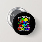 Leuke Autism Awareness Month Ter ondersteuning van Ronde Button 5,7 Cm (Voorkant /achterkant)