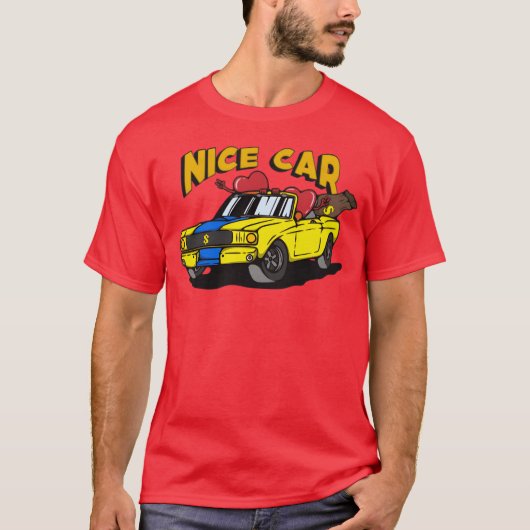 Leuke Auto Kunst familie T-shirt (Voorkant)