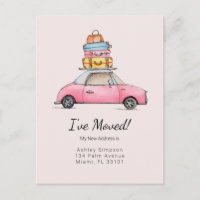 Leuke auto met bagage 'Ik ben verhuisd'