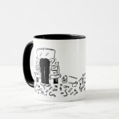 Leuke auto monteur auto reparaties mok (Voorkant links)