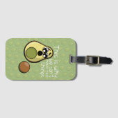 Leuke avocado, daarom kunnen we geen leuke dingen bagagelabel (Voorkant (horizontaal))