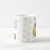 Leuke avocado, daarom kunnen we geen leuke dingen  koffiemok (Center)