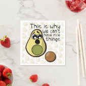 Leuke avocado, daarom kunnen we geen leuke dingen servet (Insitu)
