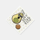 Leuke avocado, daarom kunnen we geen leuke dingen servet (Hoek)