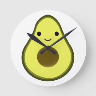 Leuke Avocado Kawaii Ronde Klok