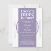 Leuke avond voor dineruitnodiging Dusty Lila Kaart (Voorkant)