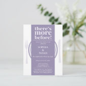 Leuke avond voor dineruitnodiging Dusty Lila Kaart (Staand voorkant)