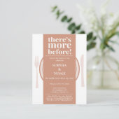 Leuke avond voor het diner Uitnodiging Soft Coral (Staand voorkant)